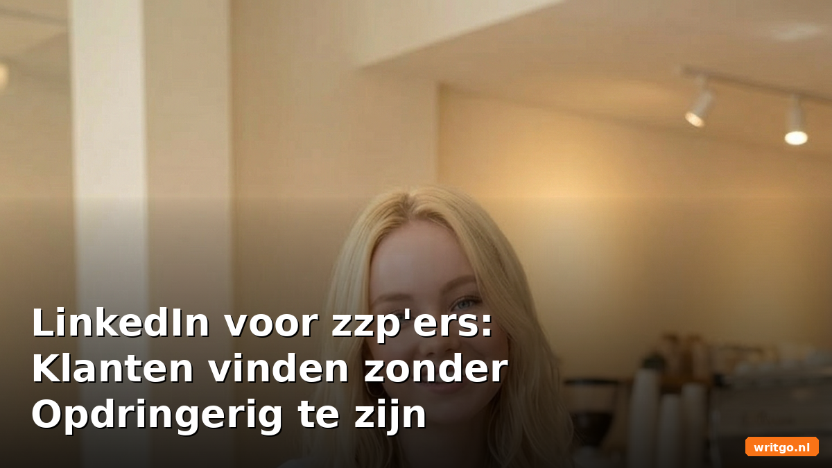 LinkedIn voor zzp'ers: klanten vinden zonder opdringerig te zijn